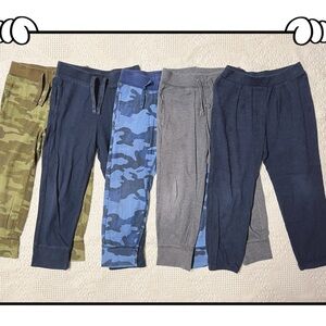 GAP Kids Camo and Solid Joggers - Green, Blue, Gray Size 4T